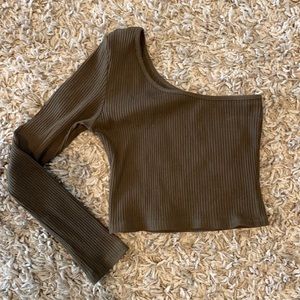 Verge girl one shoulder top